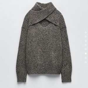 Zara Cut Out Knit Sweater Size M